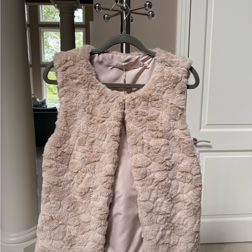 ESQUALO Blush Faux coat